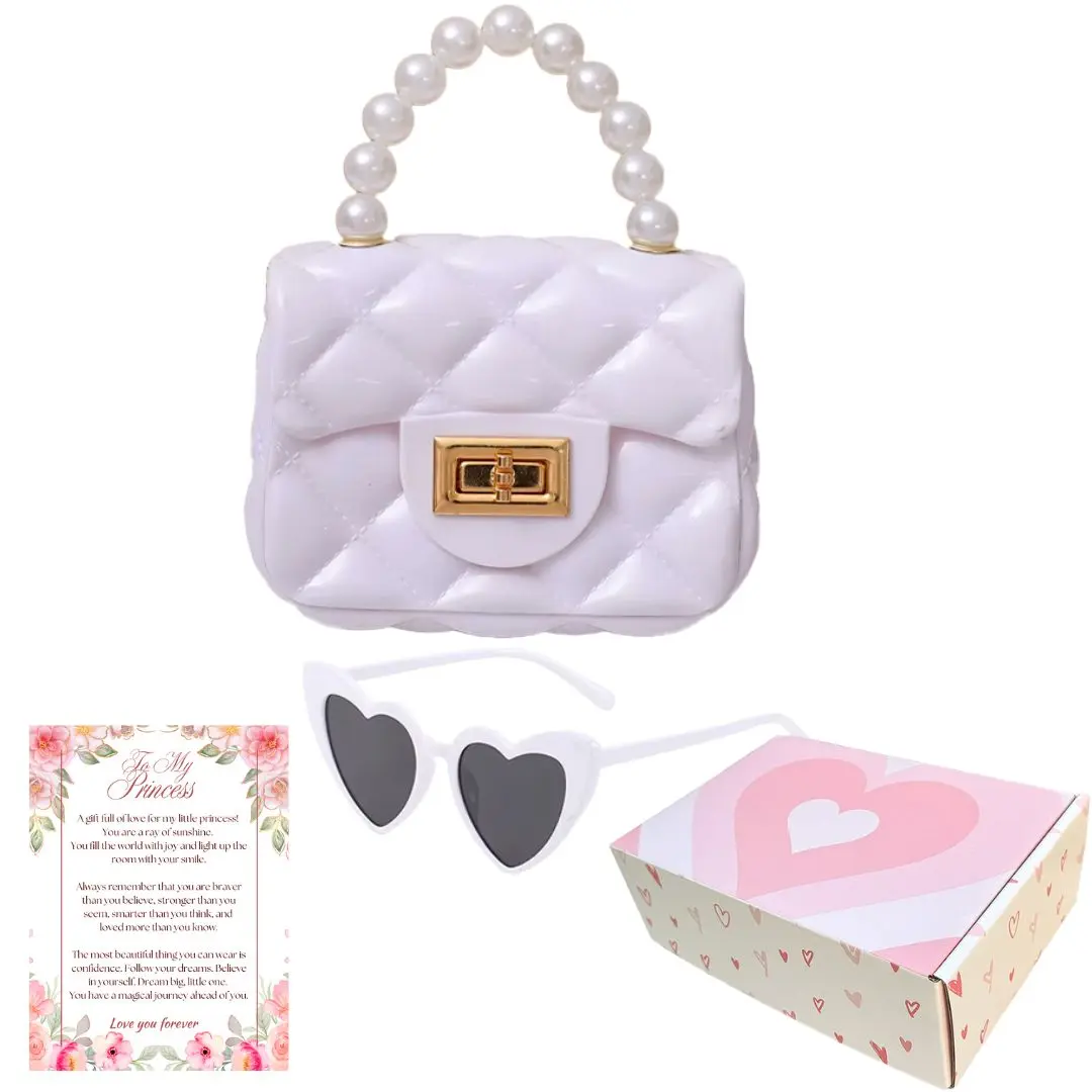 Toddler Purse For 1 2 3 Year Old with Sunglasses & Gift Box | Little Girl Purse Handbag Kids Shoulder Bag Baby Purse For Toddlers 1-3 