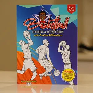 Basketball Coloring & Activity Book for Boys w/ Positive Affirmations