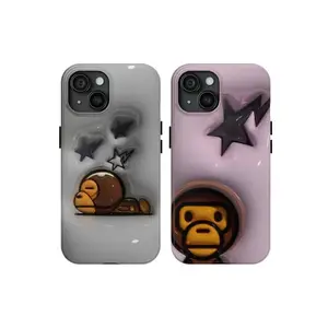 Couple Baby Milo Phone Case, BB Milo Matching Phone Case, Tough Case iPhone 17 16 15 14 13 12 11, Valentine Gift phone cases