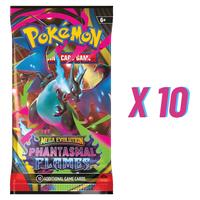 10 x POKEMON PHANTASMAL FLAMES BOOSTER PACKS