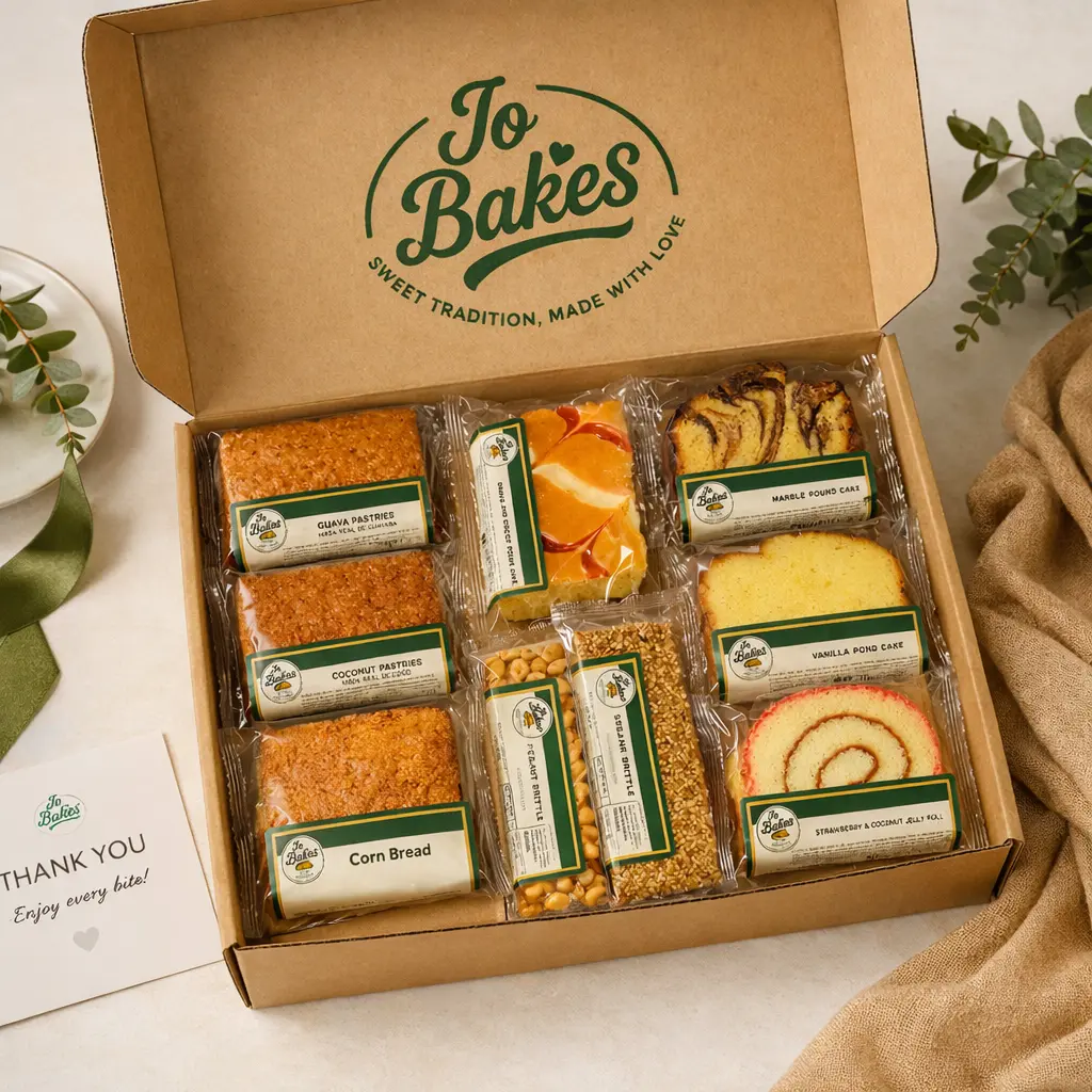 JO BAKES Fresh-Baked Variety Box – 9ct Individually Wrapped Pastries & Gourmet Sweets (Snack Cakes & Pastries Assortment)