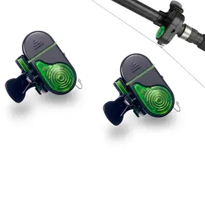 Smart Fishing Bite Alarm with LED Light & Sound Alert – Sensitive Electronic Fish Bite Indicator Bell for Fishing Rods, Day & Night Fishing Gear, Fishing Gear Accessories