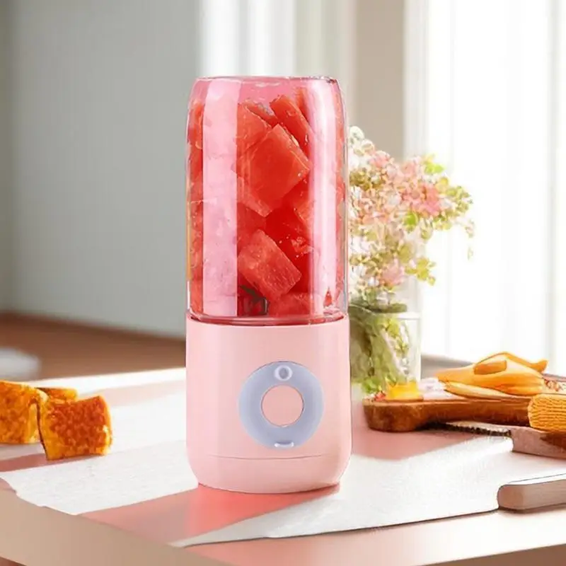 500ML Portable Blender Cup, USB Rechargeable Juice Cup, Electric Vegetable Juice Cup