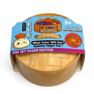 Orbz Brkn Sugar Series Expressive Big Dumpling Stress Relief Toy Squishy - 1PC, Soft TPR Material, Stress Relief