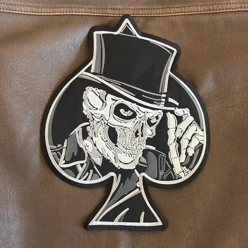 BIKER VEST PATCHES IRON ON SEW ON