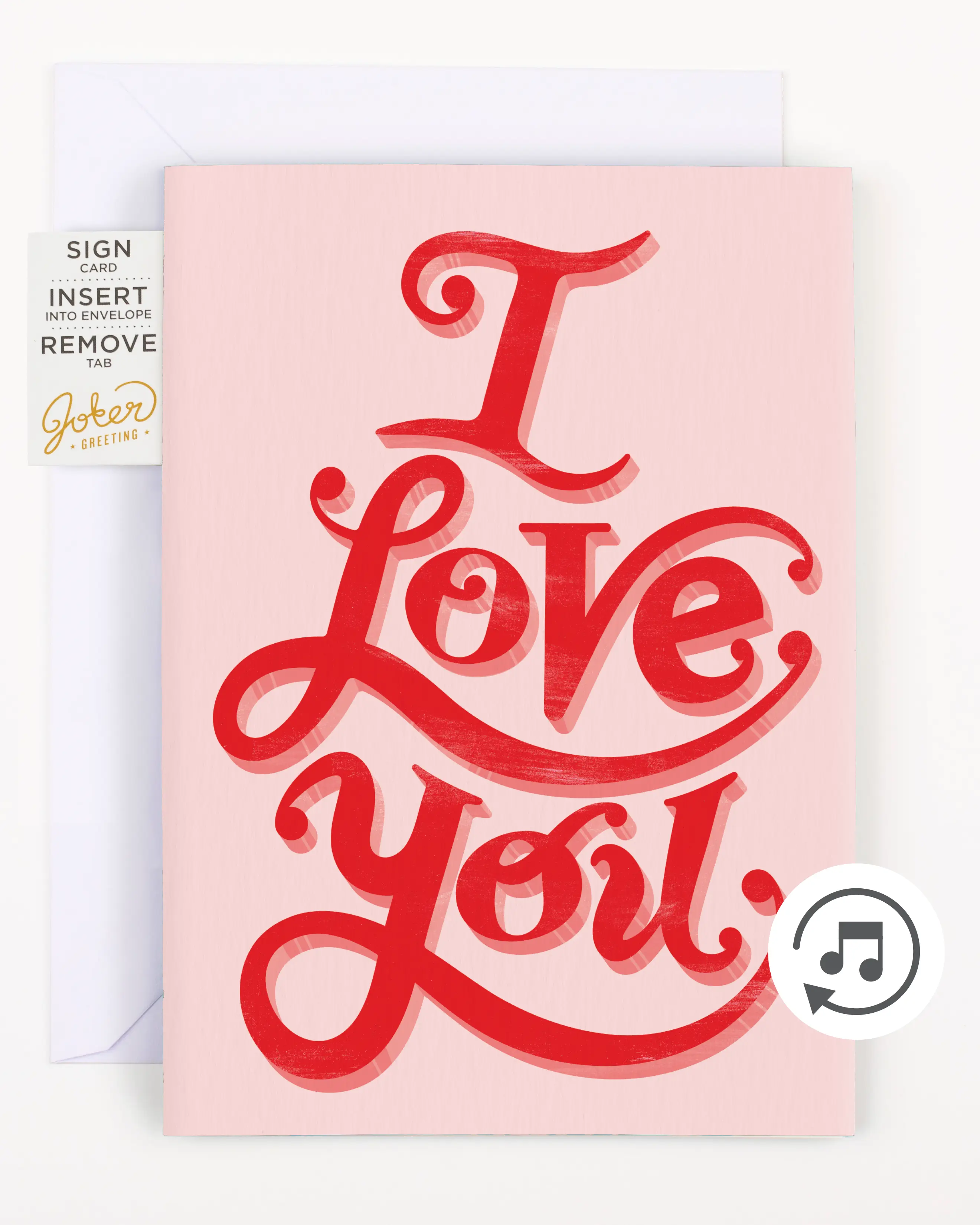 Endless I Love You Heart Glitter & Stickers, Large Glitter with Pull-for-Surprise Strip, Ideal for Anniversary Surprises, First Date Follow-Ups
