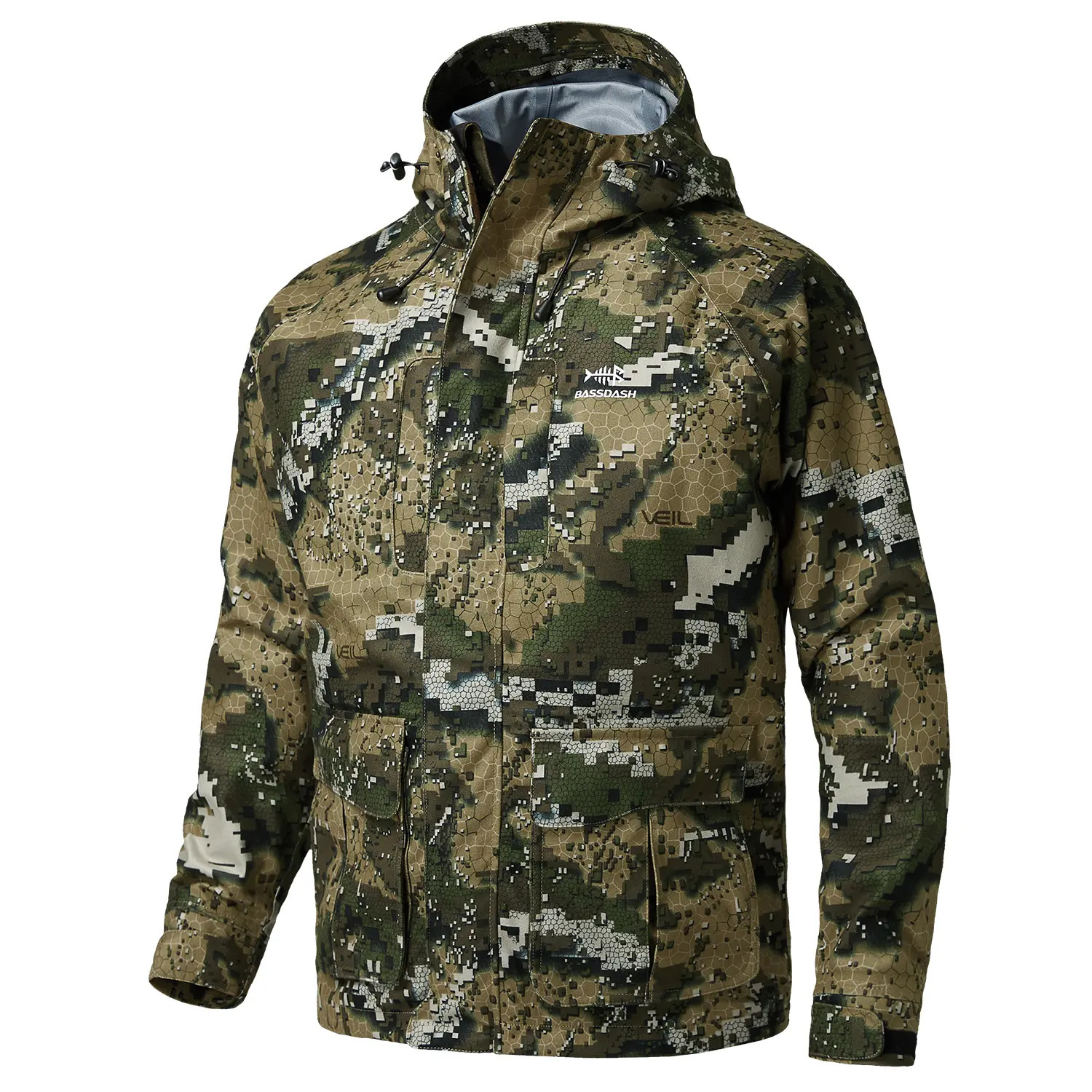 Bassdash Walker Breathable Waterproof Fishing Hunting Wading Jackets with Silent Outer Fabric for Men Women Bassdash Walker Breathable Waterproof Fishing Hunting Wading Jackets with Silent Outer Fabric for Men Women