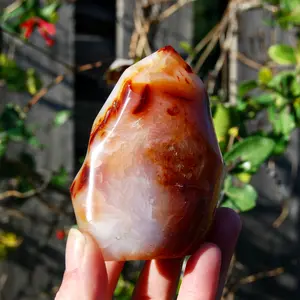 3.5in 289g Carnelian Crystal FlameTower, Madagascar