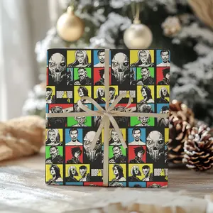 Dispatch Video Game Wrapping Paper, Christmas Super Hero Squad Character Gift Wrap, SDN Dispatch Gamer Xmas Holiday Paper Roll