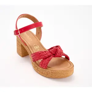 Seychelles Braided Faux Leather Heeled Sandals - Musical