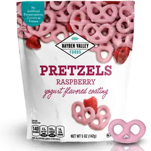 Hayden Valley Foods Yogurt Covered Pretzels - 5 oz Resealable Bags - Gourmet Flavored Pretzels