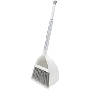 Kids Broom and Dustpan Set For Toddlers, Boys And Girls, Toddler Broom And Cleaning Set, Small Brooms And Dustpan Set, Mini Brooms And Dustpan (White