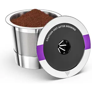 Universal  coffee pods, Suitable for k cups, Stainless steel  compatible with  1.0 & 2.0 coffee machines brewers refillable