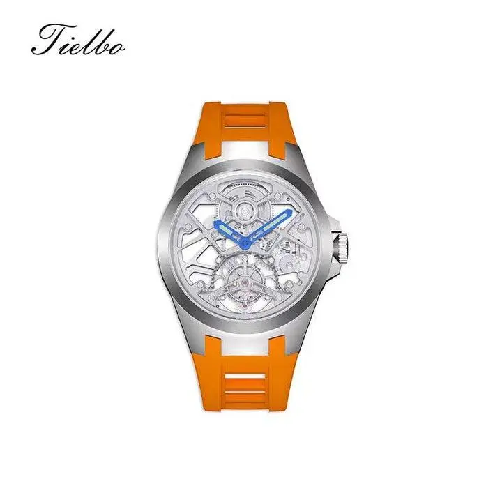 Tianzhou Skeleton Tourbillon Manual Watch - 44mm T306M, Sapphire, Boxed, Crystal-Covered, Durable, Shatter-Resistant, Transparent Mechanical Watch, Boxed Mechanical Watches, Crystal-Covered Mechanical Watches