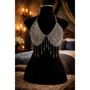 The Shadow Knight Chainmail Bralette | "Moth & Knight" Inspired Body Armor
