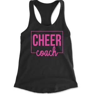 Cheer Coach Cheerleader Racerback Tank Top for Women