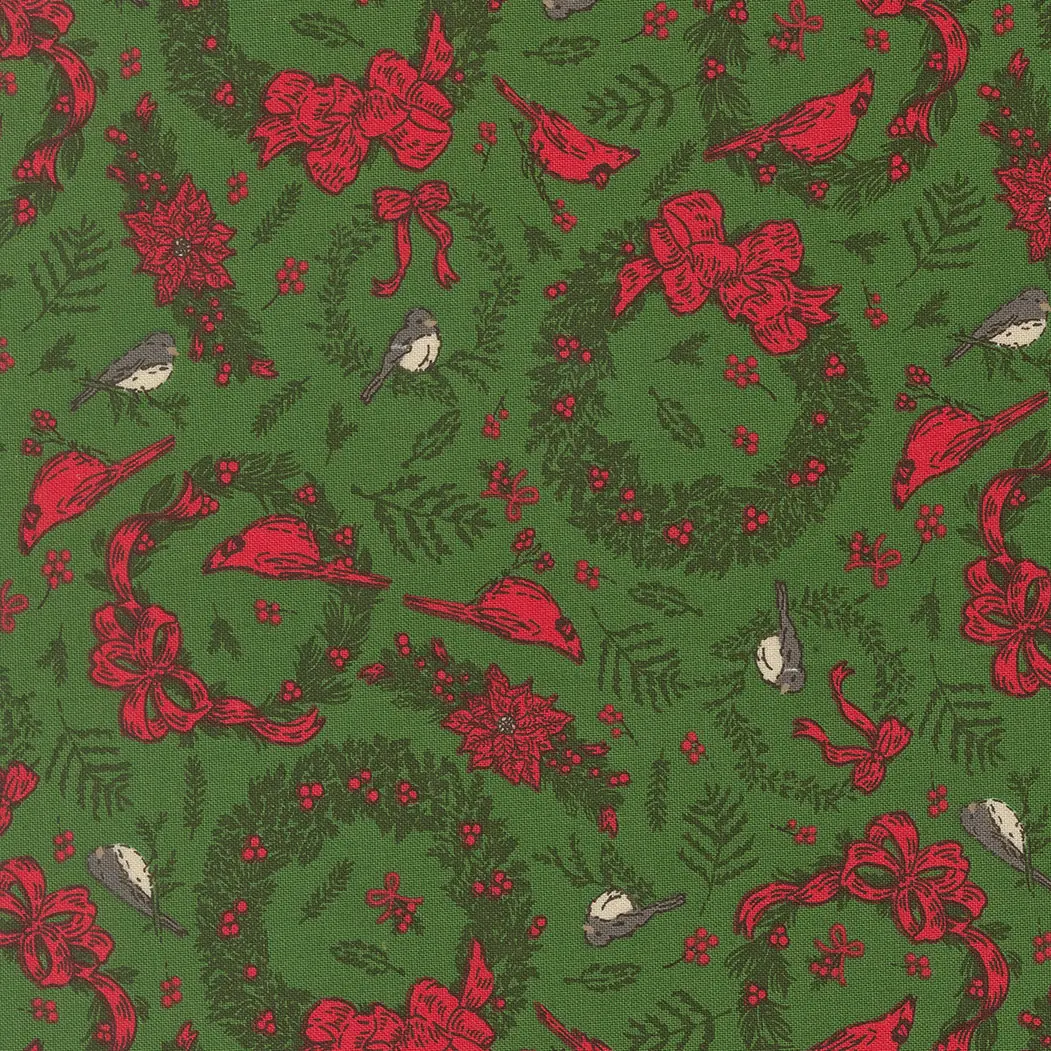 Fabric Moda Evergreen Deck the Halls Holiday Cheer by the Quarter Yard 20973-14