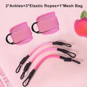 Ankle Resistance Bands w/ Padded Cuffs – Adjustable Glute & Leg Bands for Booty Kickbacks, Home/Gym/Outdoor Calisthenics