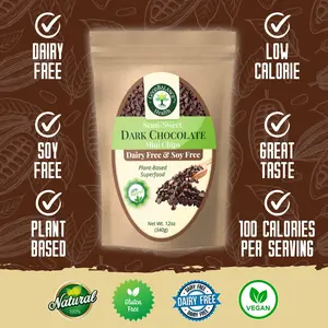 Good Balance Dark Chocolate Mini Chips 2 Pack - Soy and Dairy-Free, All-Natural, Perfect for Sweet Tooth - Snack, Desserts
