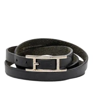 Pre-owned HERMÈS Other Small Leather Goods Hermes Cuir Apis4 Long Bracelet