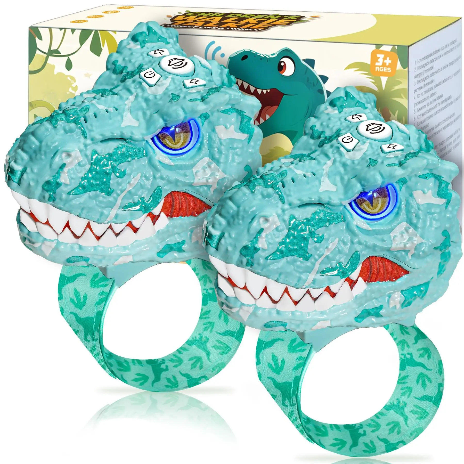Dinosaur Wristband（2pack）Camouflage Blue