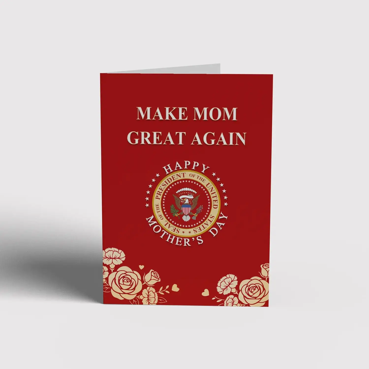 MAGA Patriotic Voice Audio Talking Pop-Up Card, Make America Great Again Republican Political Humor Novelty Gag Gift for Conservative Women, Mom Wife Grandma Patriotic Keepsake, 5x7 Card with Red Envelope