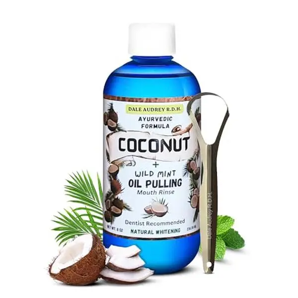 Dale Audrey RDH, Ayurvedic Coconut Oil Pulling Rinse, Wild Mint, 8 oz.