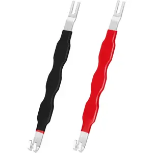 2 count Automotive Electrical Terminal Connector Separator  Remover, Universal for  , Fits Electrical Plugs  Injectors Push Tabs Harness Connectors Tight Areas (Red+Black)