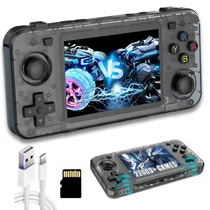 R36h Retro Handheld Game Console, 22000+ Games, 23 Emulators, Dual 8w Speakers, 2500mah Battery, Open Source Linux System, 3.5 Inch IPS Screen, Digital Console