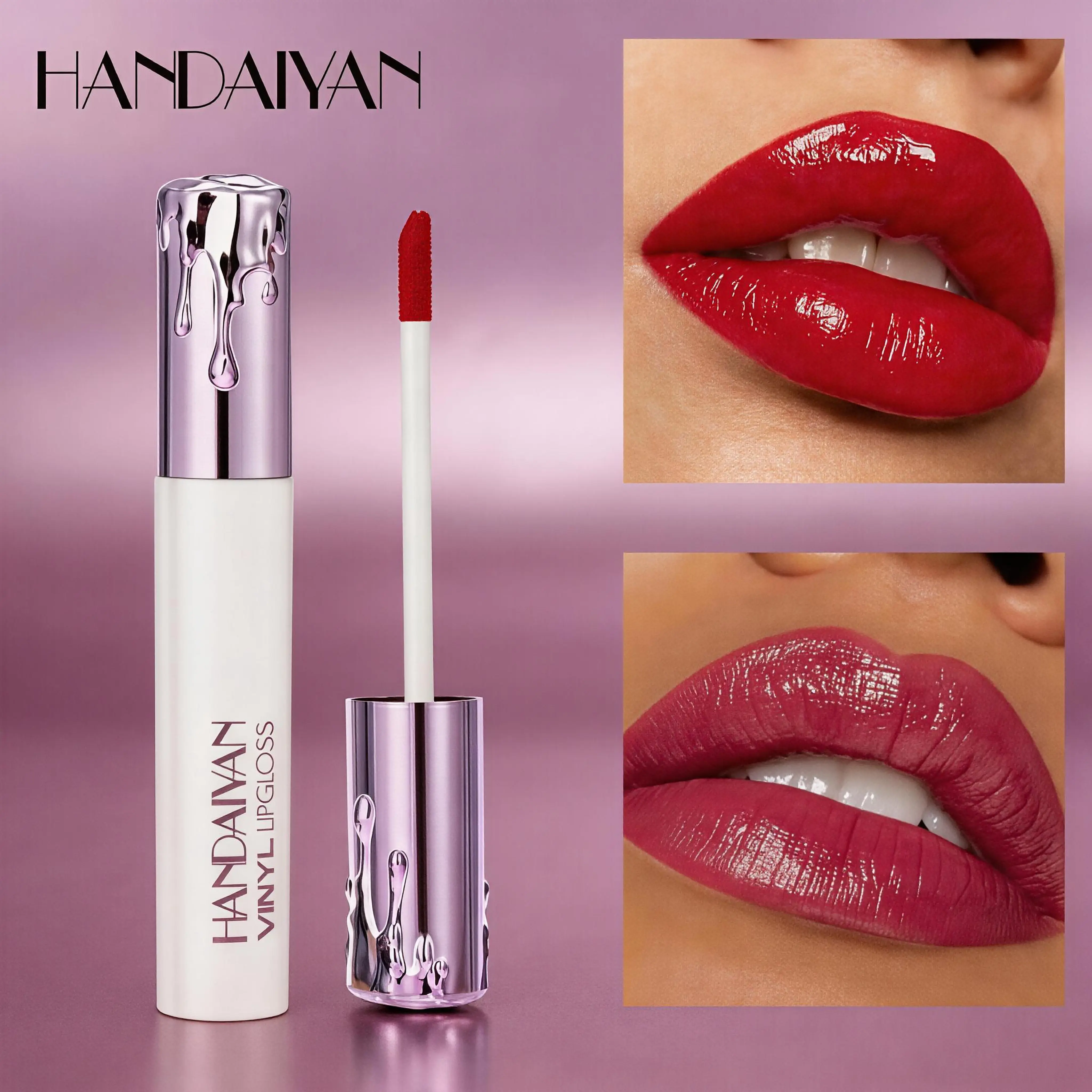 HANDAIYAN A long-lasting, non-fading lip glaze that is both waterproof and transfer-proof—featuring moisturizing botanical care to leave lips soft, supple, and lustrous., Moisturizer, Cosmetic