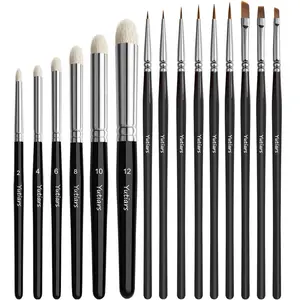 Fine Detail Wood Handle Paint Brush Set, Micro Detailing Brushes for Miniature Art, Perfect for Acrylic & Watercolor Painting