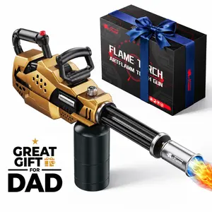 【FathersDayGift】ARTFLAMM Powerful Propane Torch , Kitchen Blow Torch Gun with Adjustable Flame, Detachable Cooking Torch for Searing Steak, Camping, BBQ, Welding (Tank Not Included) summervibes fathersdaygift
