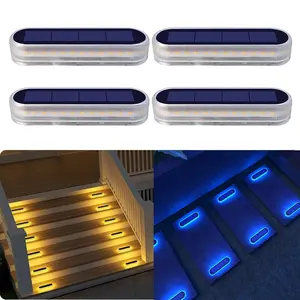 Solar Powered Ground Light, Solar Ground Lights, Waterproof LED Ground Light, Outdoor Decorative Light for Garden, Yard, Lawn, Walkway, Fence, Swimming Pool, Patio Lights