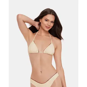 Steve Madden CROCHET BIKINI TOP PEARL