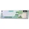 Redragon K761 Gasket Structure Wireless Gaming Keyboard - 104 Keys Mechanical, Creamy, 1.14'' TFT Hype Screen, Knob Brightness Control, 5-Layer Noise Dampening Foam & Silicone, Custom Linear, Jade Cloud, Tri Mode, TikTokShopBackToSchool