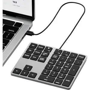 KN300 Wired USB-C Number Pad for Laptop, 34-Key Type-C Numeric Keypad, Portable 10 Key USB Keypad for MacBook, Tablets, , iOS, Android, Windows PC