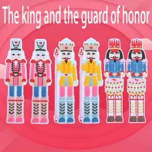 A set of 6 Royal Soldier Walnut cracker Chenille patches is suitable for all clothing ironing styles