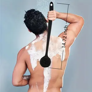 Soft Silicone Bath Brush – Ergonomic Deep Cleaning with Non-Irritating Bristles, Gentle Massage for All Skin Types