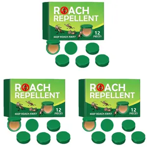 12 Pack Roach Repellent kill Cockroach Gel Bait & Cockroach Killer Powerful Roach Repellent Bait Trap Traps indoor Infestation Solution Easy to Use Cockroach Deterrent Indoor Outdoor for Kitchen Home RV Corner Pet Safe control Killer and Repellent Set