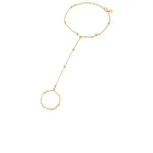 petit moments Sol Hand Chain Bracelet in Gold