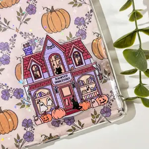 Haunted Bookstore Kindle Grip Spooky Ghost Phone Grip Halloween Magnetic Kindle Grip Kindle Popsocket Book Bookish Magnetic Kindle Grip Books Lover Kindle Accessories Phone Holder PopSocket Phone Grip Magnetic Pop Socket Phone Grip