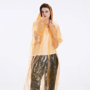 Adult PE Disposable Long Full-Body Raincoat (Card-Style Portable)| Universal Poncho for Travel/Hiking/Cycling