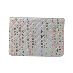 Pre-owned CHANEL Lambskin Small Leather Goods Leather Pouch