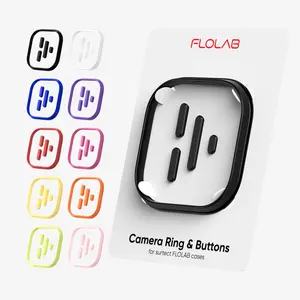 FLOLAB Camera Ring & Buttons Set for iPhone 15 Surtect Series
