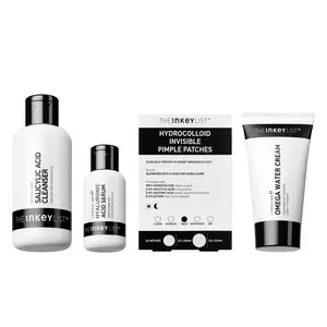 The INKEY List Breakout Fighting Essentials -  Salicylic Acid, and Omega Water Cream, Niacinamide, Hyaluronic Acid, Care - Help reduce breakouts, pores, blemishes, help reduce excess oil