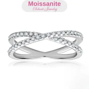 Solarii 925 Sterling Silver Split Shank Round Cut Synthetic Moissanite Women’s Wedding Ring D Color VVS Wedding Rings , Perfect for Daily Wear for Women – Look at This, Refresh Your Look