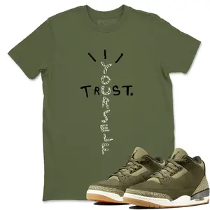 Unisex T-shirt To Match Sneakers Jordan 3 Family Affair - Trust Yourself. 100% Cotton for Casual Wear. Comfortable Summer Unisex T-Shirt to match Jordan Sneaker. Streetwear Style. urban outfitters