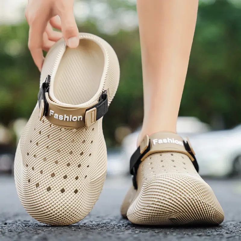 Unisex EVA Thick-Soled Non-Slip Slip-On Walkers Outdoor Beach Slds Sndls Wide Width Padded Supportive Stable Multi Purpose Comfy Easy Off Airy Open Toe Lifestyle Stretch Everyday Style Pair Versatile Daily comfortable