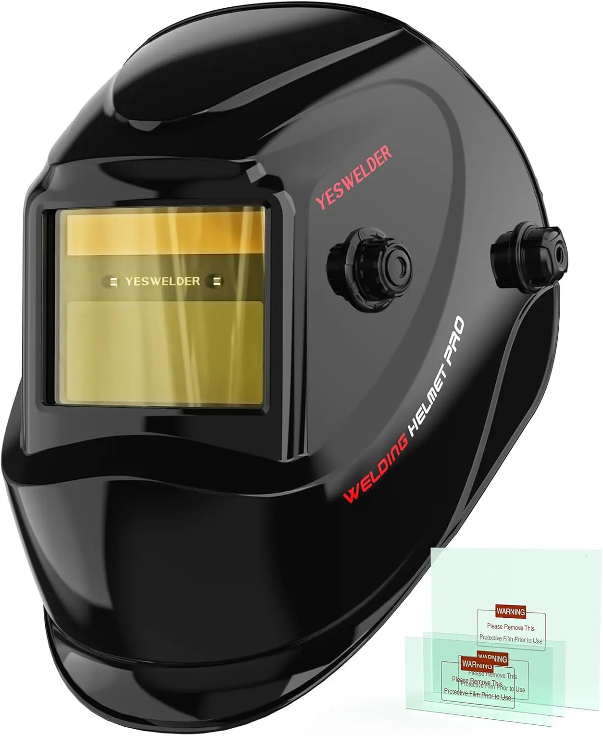 YESWELDER LYG-L600A True Color Auto Darkened Welding Helmet | Anti-Blue Light Welding Mask with 2 Sensors | Wide Shade 4/9-13 Welding Hood for TIG MIG ARC Grinding