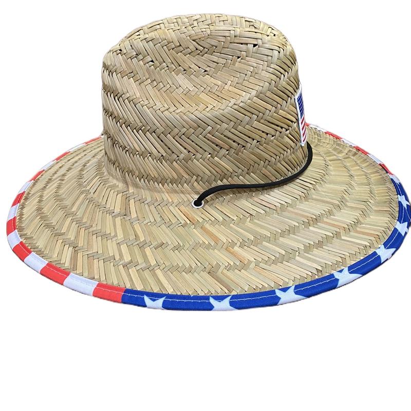Handcrafted Unisex USA Straw Hat with Wide Brim for Sun Protection